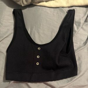 Black crop top